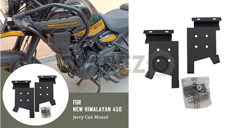 For Royal Enfield New Himalayan 450 Jerry Can Mount 2024 Model - SPAREZO